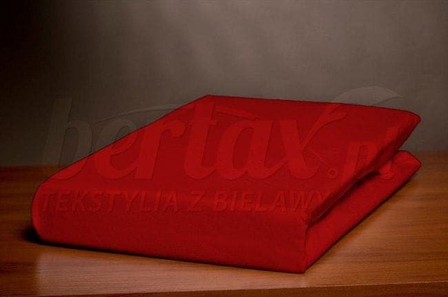 Prześcieradło Z Satyny Na Gumkę CZERWONE 90/120x200
