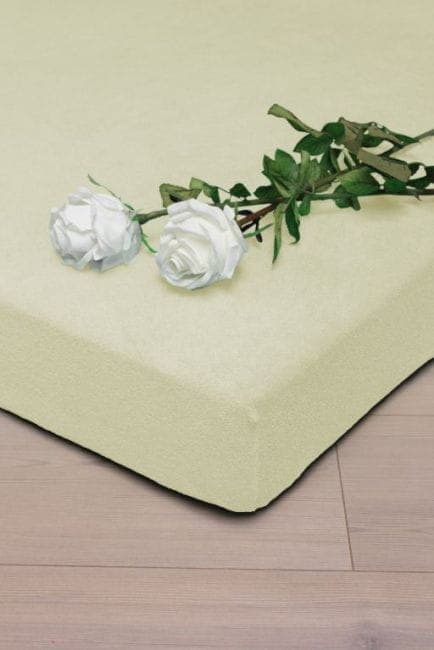 Prześcieradło Frotte z Gumką Ecru (4) 180x200 - zdjęcie 1