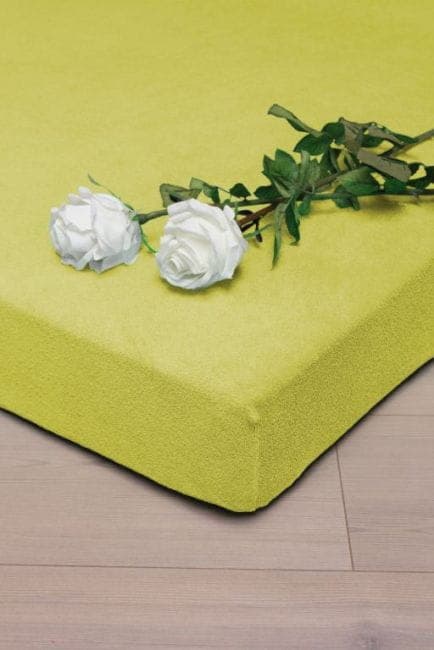 Prześcieradło Frotte z Gumką Żółty (6) 90x200 - zdjęcie 1