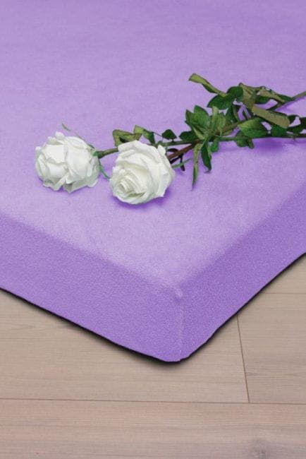 Prześcieradło Frotte z Gumką Wrzos(14) 120x200 - zdjęcie 1