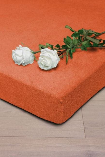 Prześcieradło Frotte z Gumką Orange (15) 140x200 - zdjęcie 1