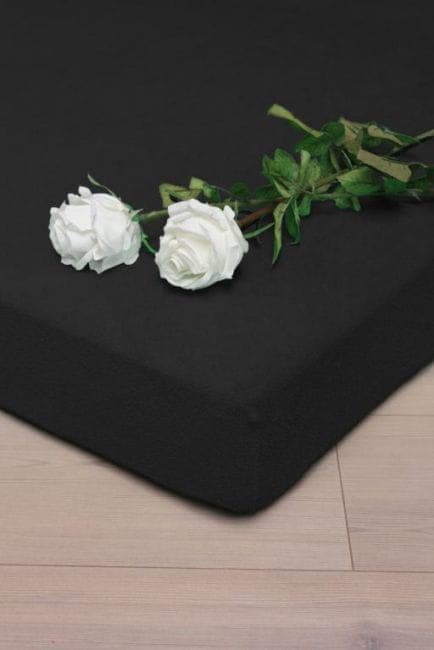 Prześcieradło Frotte z Gumką Czarne (48) 120x200 - zdjęcie 1