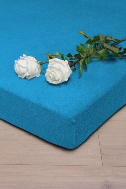 Prześcieradło Frotte z Gumką Turkus (22) 140x200 - zdjęcie 1