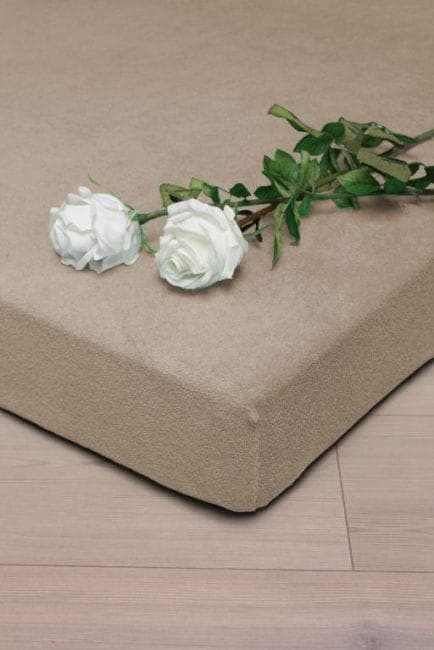 Prześcieradło Frotte z Gumką Kawowe (10) 120x200 - zdjęcie 1