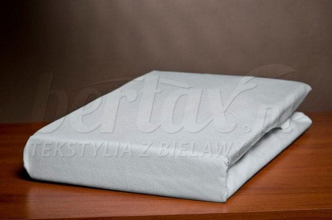 Prześcieradło Jersey z Gumką BIAŁE (1) 140x200 - zdjęcie 1