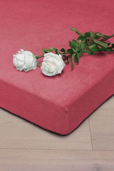 Prześcieradło Frotte z Gumką Koralowe (38) 180x200 - zdjęcie 1