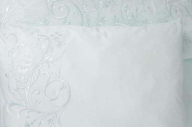 Pościel Satynowa Haftowana Miętowa 160x200 Esy Floresy EF7 - zdjęcie 2