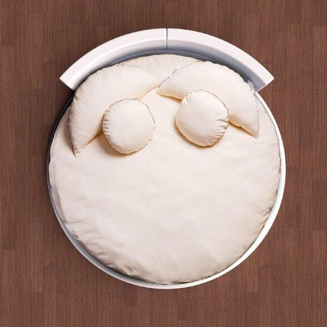 Pościel Okrągła Satynowa LUX z wypustką