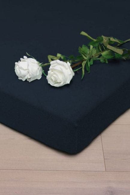 Prześcieradło Frotte z Gumką Ciemny Granat (25) 90x200