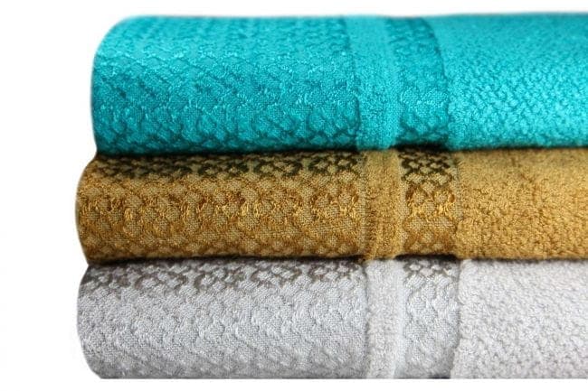 Ręczniki Bamboo Komplet 2 sztuk (50x100+70x140) Paris Złoty - zdjęcie 2