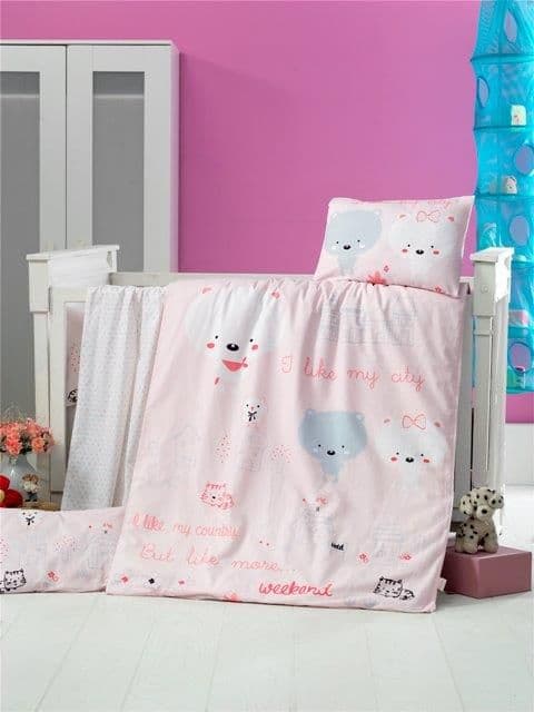 Ekskluzywna Pościel Dziecięca DREAM HOUSE 100x135 - zdjęcie 1