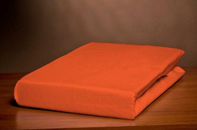 Prześcieradło Z Satyny POMARAŃCZOWE 160x200