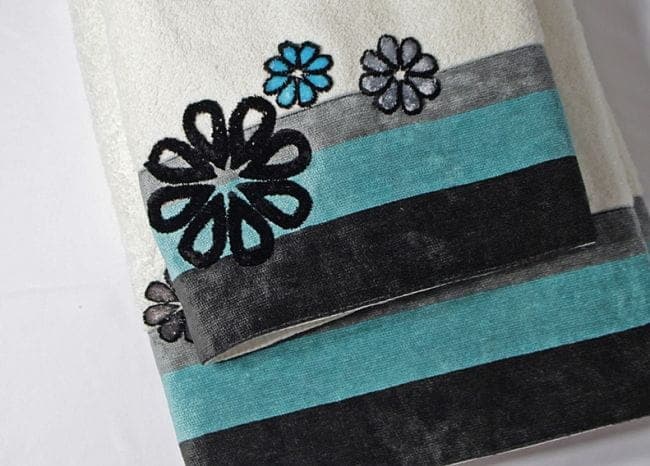 Komplet Ręczników Daisy Turkus 50x100+70x140 - zdjęcie 2