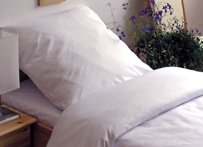 Prześcieradło Bawełniane 160x200  BIAŁE MEDICAL ~180g/m2 - zdjęcie 1