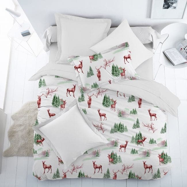 Pościel Flanelowa Deluxe JELENIE 240x220 - zdjęcie 1