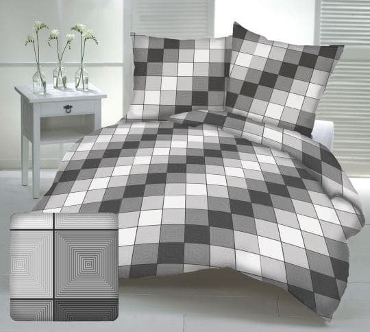 Pościel Kora 1112 SZARA 220x200 - zdjęcie 1