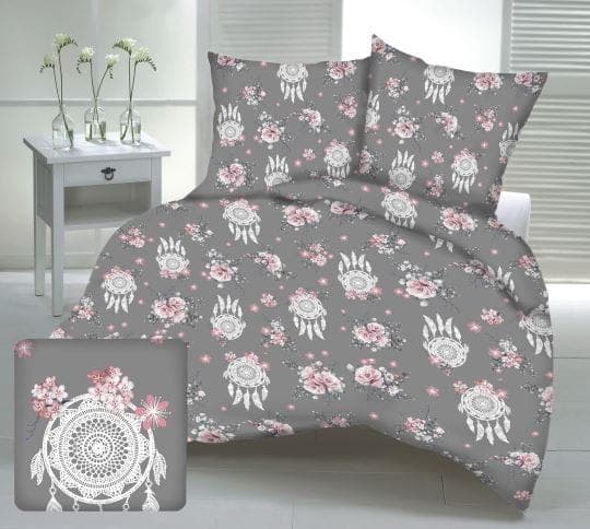 Pościel Kora A1138 Grafit 180x200 - zdjęcie 1