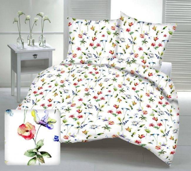 Pościel Kora A1147 Biały  220x200 - zdjęcie 1