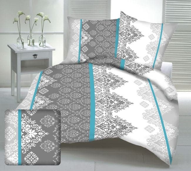 Pościel Kora 1126 turkus 160x200 - zdjęcie 1