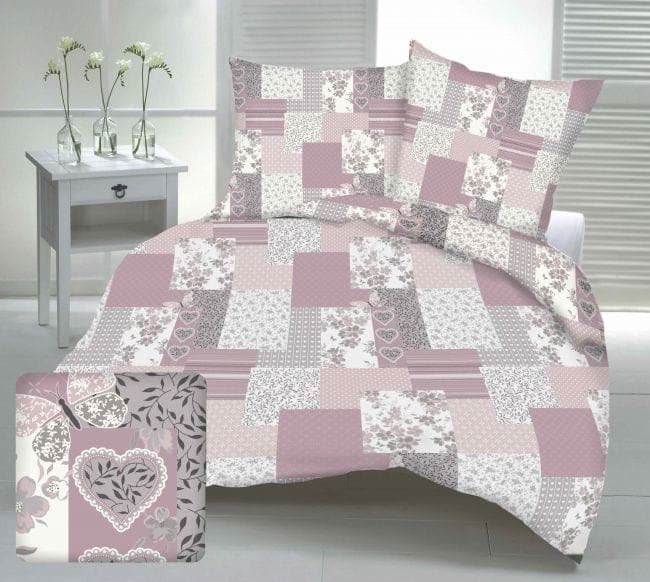 Pościel Kora KR001 Róż 160x200 - zdjęcie 1