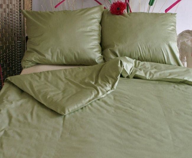 Pościel z flaneli Oliwkowa