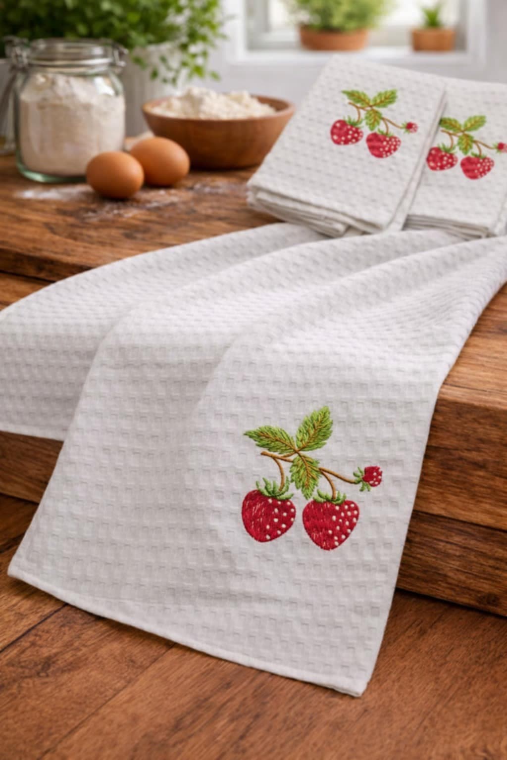 Komplet Ściereczek Truskawki 3szt