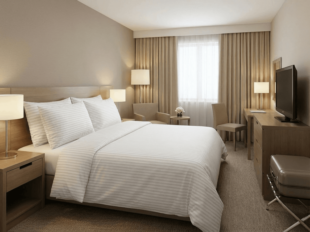 10x Poszwa Hotelowa 180x200cm , Tkane Pasy 1cm BIAŁE