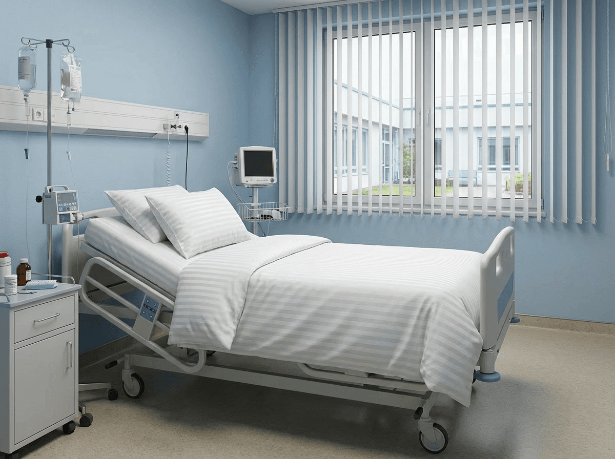 POSZWA SZPITALNA 160×200cm Adamaszek w paski