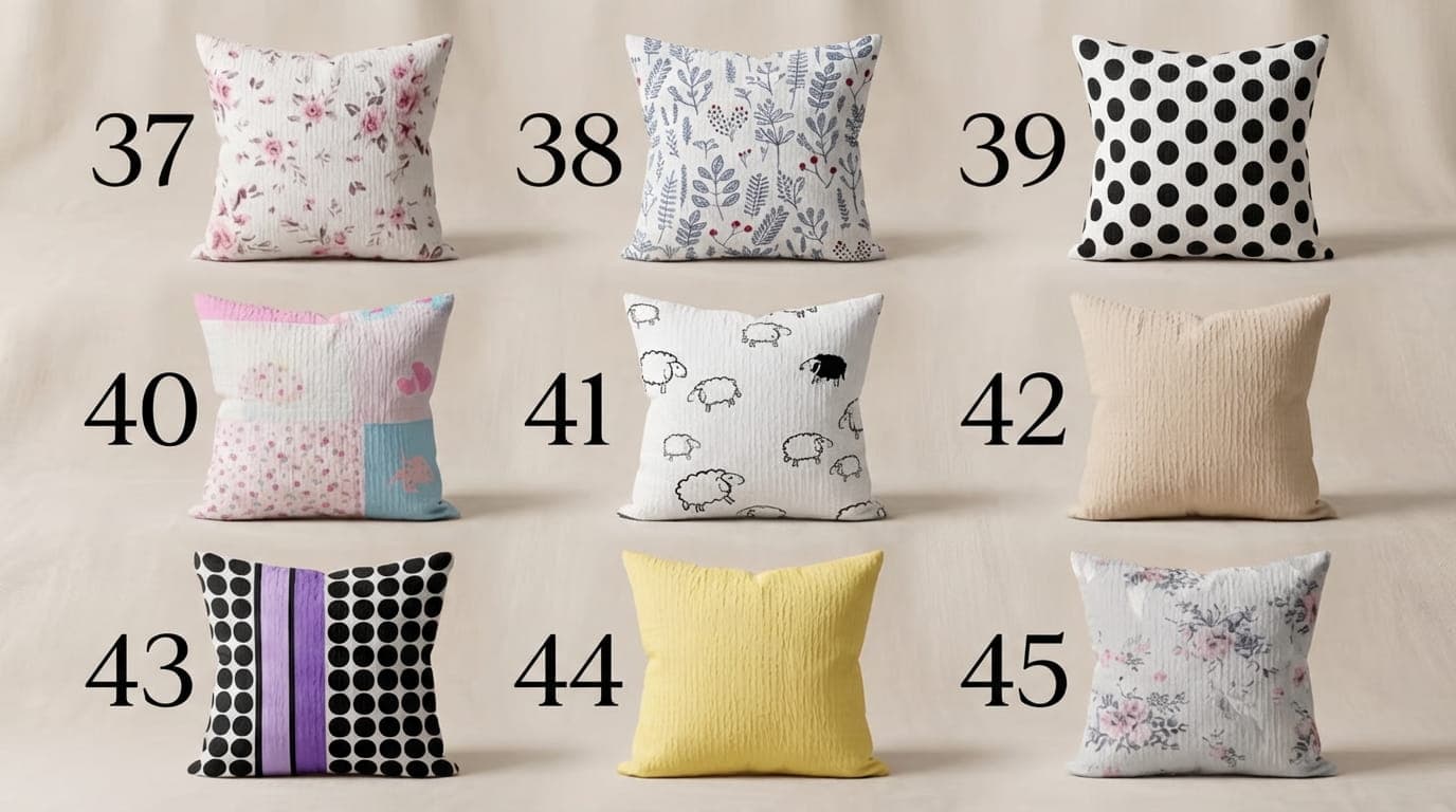 Poszewka Jasiek Kora 40x40cm - MIX wzory 37-45 - zdjęcie 1