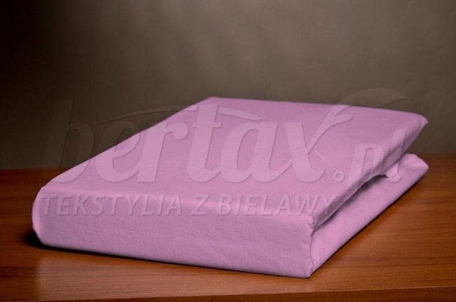 Prześcieradło Z Satyny LEKKI RÓŻ 160x200 - zdjęcie 1