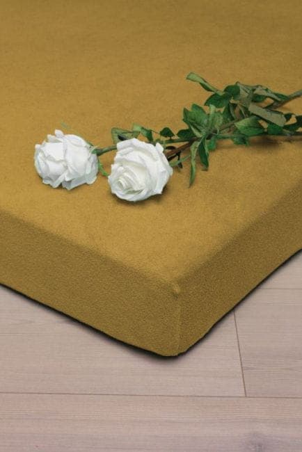 Prześcieradło Frotte z Gumką Tabaczkowy (5) 120x200 - zdjęcie 1