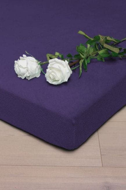 Prześcieradło Frotte z Gumką Fiolet (43) 90x200 - zdjęcie 1