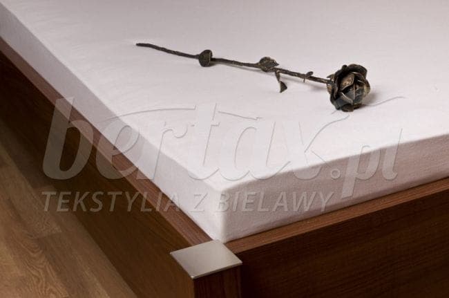 Prześcieradło Jersey z Gumką BIAŁE (1) 90x200 - zdjęcie 2