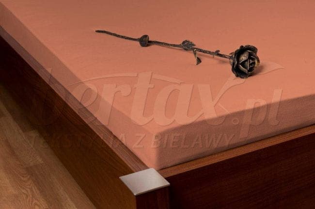 Prześcieradło Jersey z Gumką Łosoś (8) 160x200 - zdjęcie 2