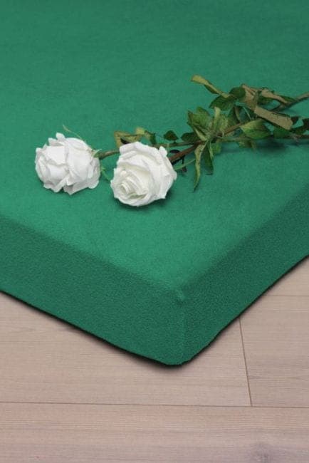 Prześcieradło Jersey z Gumką CIEMNO ZIELONE (33) 140x200 - zdjęcie 1