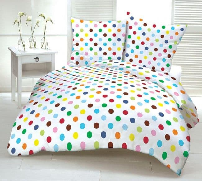 Pościel Kora Tęczowe Kółka 220x200 - zdjęcie 1