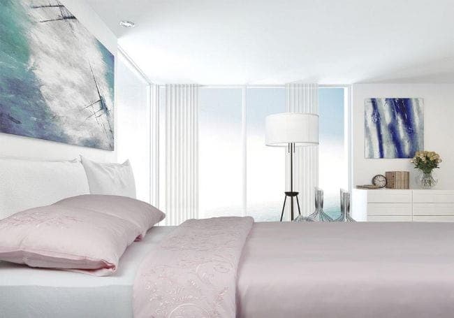 Pościel Satynowa Haftowana Różowa 160x200 Esy Floresy EF12 - zdjęcie 1