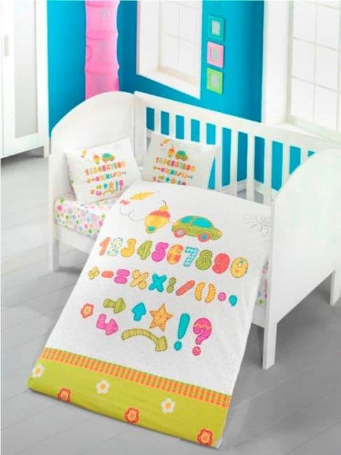 Ekskluzywna Pościel Dziecięca ABAKUS 100x135 - zdjęcie 1