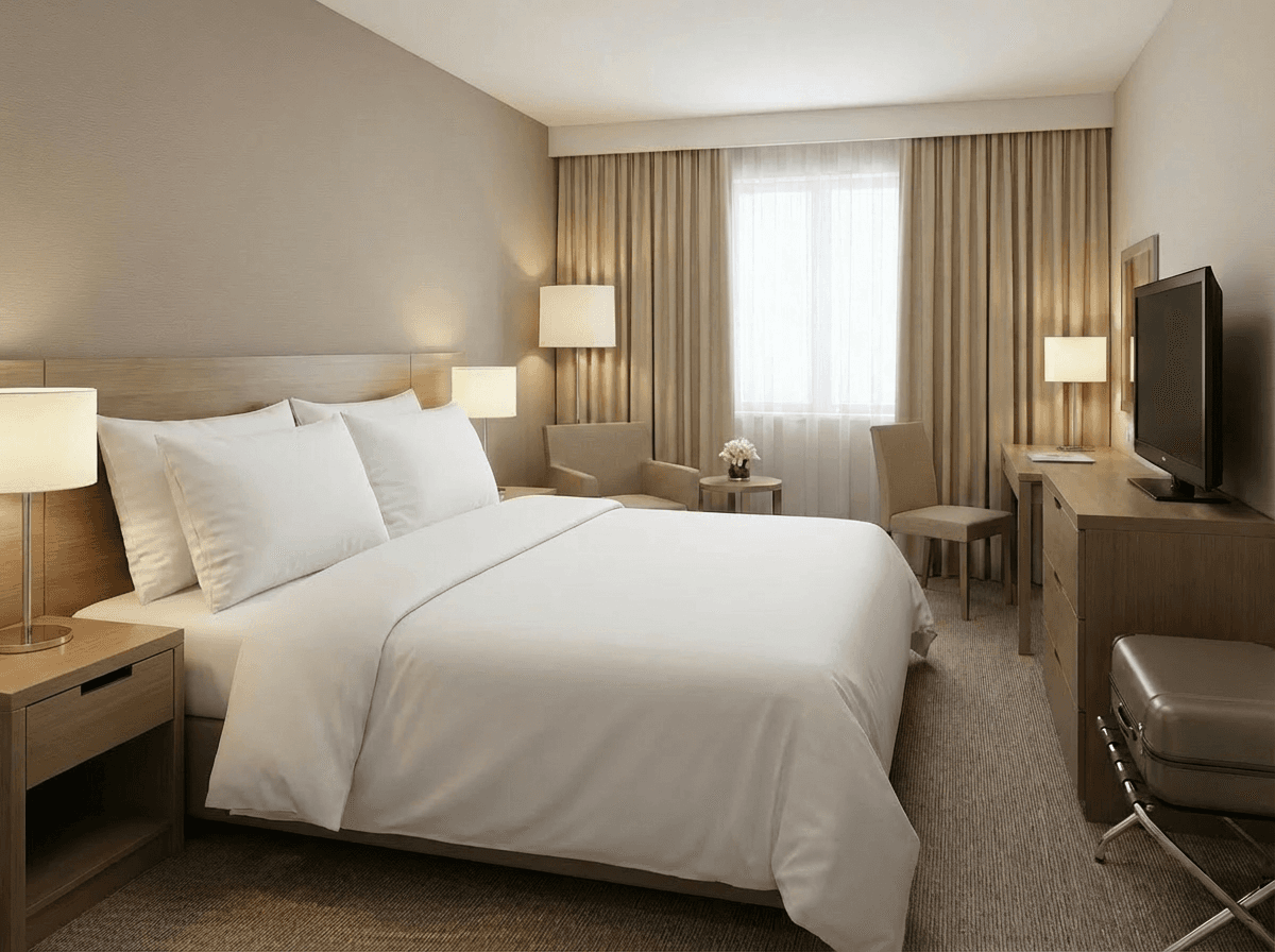 Pościel Hotelowa NORIS BIAŁA Bawełna 100% (160x200 + 70x80 na guziki)